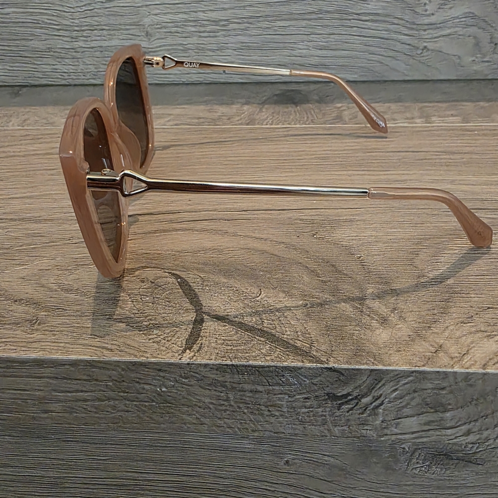 Quay Australia Ever After Milk Pink Brown Sunglasses - Picture 5 of 9